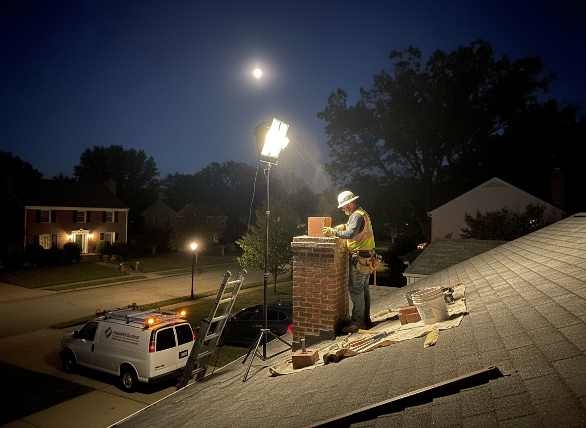 Chimney repair in South of Northam