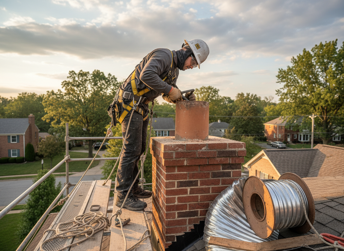 Chimney repair in Northwest Arlington